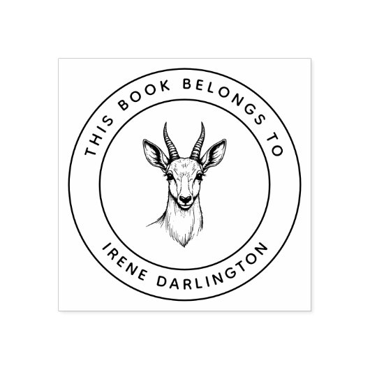 かわいいIbexベビーこの本はキッズネームに属している ラバースタンプ (インプリント)