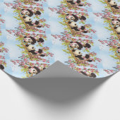 かわいいIMG_7386.PNGおよび設計されている多彩なパンダ ラッピングペーパー (角)