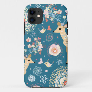 かわいいiphone 5つのケース、鳥、シカ iPhone 11 ケース