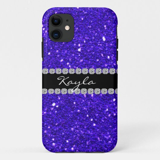 かわいいIPHONE 5の場合のきらきら光るなロイヤルブルー Case-Mate iPhoneケース (裏面)