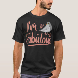 かわいいIx27m素敵なハト恋人鳩バードラバー Tシャツ