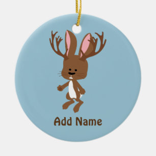 かわいいJackalope セラミックオーナメント