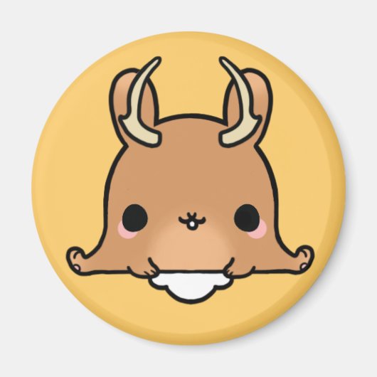 かわいいJackalope(背景を変更する!) マグネット (正面)