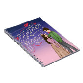 かわいいKドラマのカップルが登場するロマンチックなノートブックカバー ノートブック (右側)