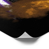 かわいいK手で街を破壊するレーザー猫 ポスター (角)