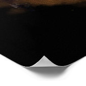 かわいいK手で街を破壊するレーザー猫 ポスター (角)