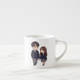 かわいいK-Drama学生カップルコーヒーマグ エスプレッソカップ