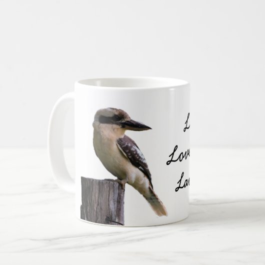 かわいいkookaburraの設計のDinkyマグ コーヒーマグカップ (正面左)