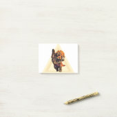 かわいいLabradoodle ポストイット (デスク上)