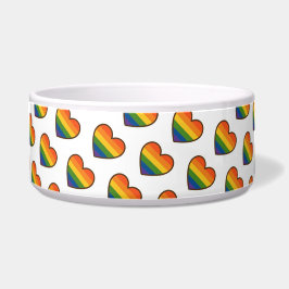 かわいいLGBTQ+プライドハート ボウル
