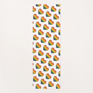 かわいいLGBTQ+プライドハート ヨガマット