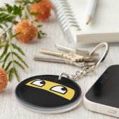 かわいいlilの忍者のemoji キーホルダー (正面右)