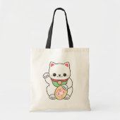 かわいいManeki Neko トートバッグ (正面)