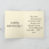 かわいいMarjorieのたる製造人のバースデー・カード カード (内部)