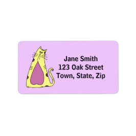 かわいいMarshmallowの猫のアドレス ラベル