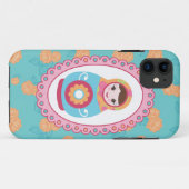 かわいいMatryoshkaのロシアのなネスティング人形及びオレンジは上がりました Case-Mate iPhoneケース (裏面(横))