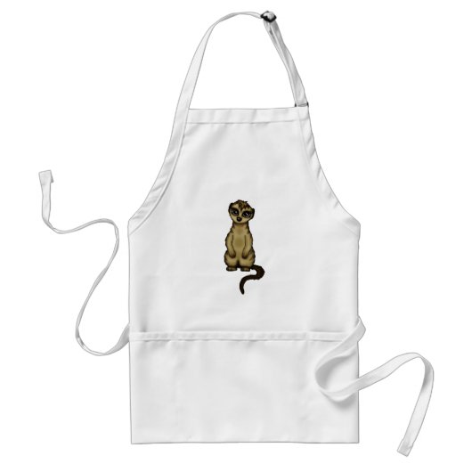 かわいいMeerkat スタンダードエプロン (正面)