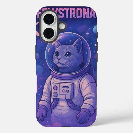 かわいいMeowstronut iPhoneケース – おもしろい宇宙猫As Case-Mate iPhoneケース (裏面)