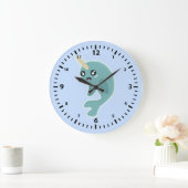 かわいいNarwhal ラージ壁時計 (ホーム)