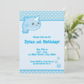 かわいいNarwhal 招待状 (スタンド正面)