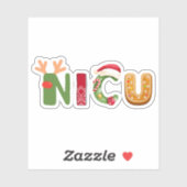 かわいいNICUクリスマスデザイン シール (シート)