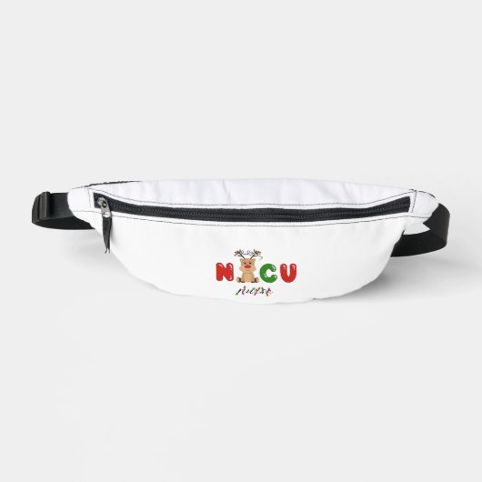 かわいいNICUナースクリスマスデザイン ファニーパック (正面)