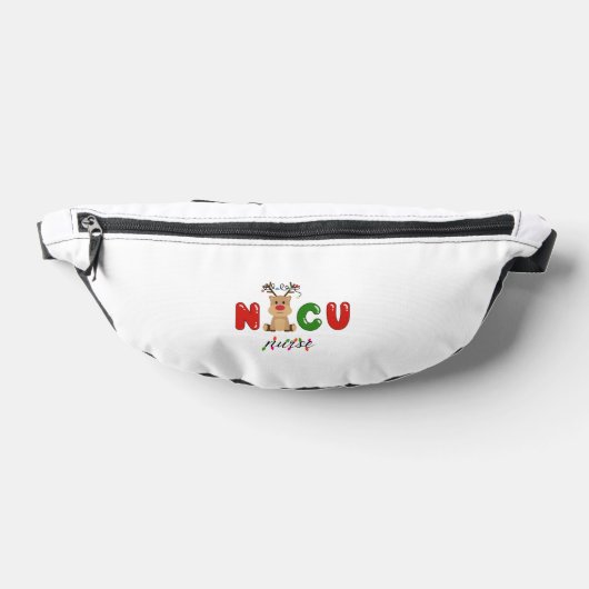 かわいいNICUナースクリスマスデザイン ファニーパック (レイダウン)