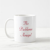 かわいいNo Problemaアミガスペインの引用文 コーヒーマグカップ (左)