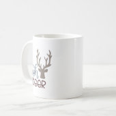 かわいいOhシカのコーヒー・マグ コーヒーマグカップ (正面左)