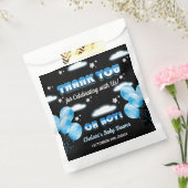 かわいいOh男の子の夜の青いバルーン赤モダンちゃんシャワー フェイバーバッグ (封をした状態)