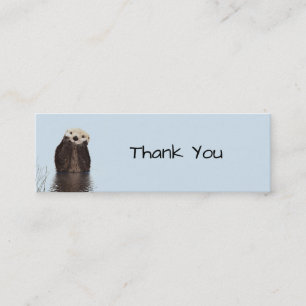 かわいいOtter顔自然写真 スキニー名刺
