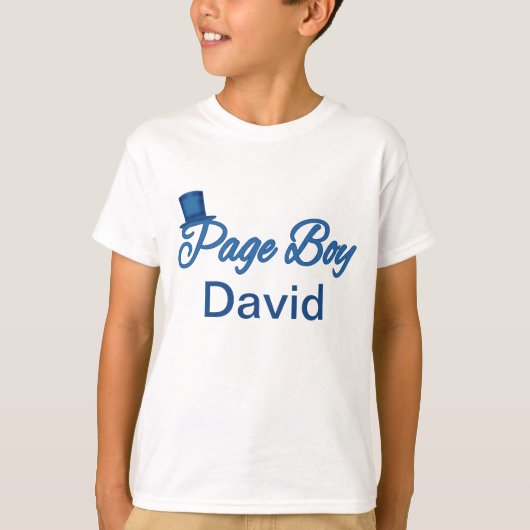 かわいいPage Boy Tシャツへ Tシャツ (正面)