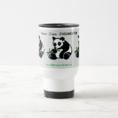 かわいいPANDAクマ – 保全 – エコロジー – 自然 トラベルマグ (中央)