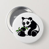 かわいいPANDA Bear – 保全 – エコロジー – 自然 缶バッジ (正面&裏面)