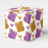 かわいいPBJパターン フェイバーボックス (正面サイド)