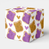 かわいいPBJパターン フェイバーボックス (裏面サイド)