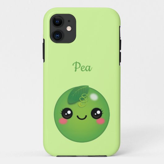かわいいPea Case-Mate iPhone Case iPhoneケース (裏面)