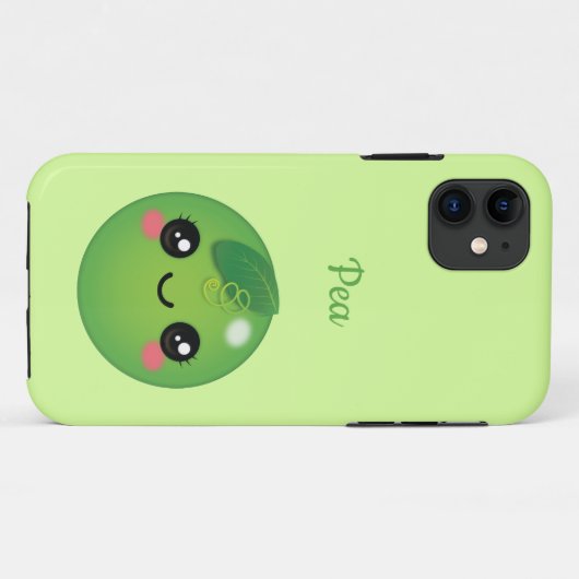 かわいいPea Case-Mate iPhone Case iPhoneケース (裏面(横))