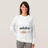 「かわいいPEEK-A-BOOベビー」マタニティシャツ Tシャツ (正面フル)