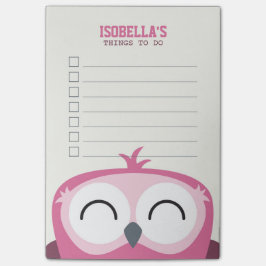 かわいいPeekaboo Happy Pink Owl一覧へ ポストイット