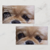 かわいいPekingeseの子犬の名刺 名刺 (正面/裏面)
