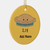 かわいいPi日3.14 セラミックオーナメント (右)