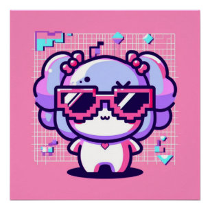 かわいいPixel Pal ポスター