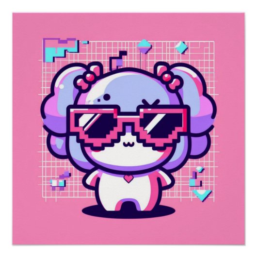 かわいいPixel Pal ポスター (正面)