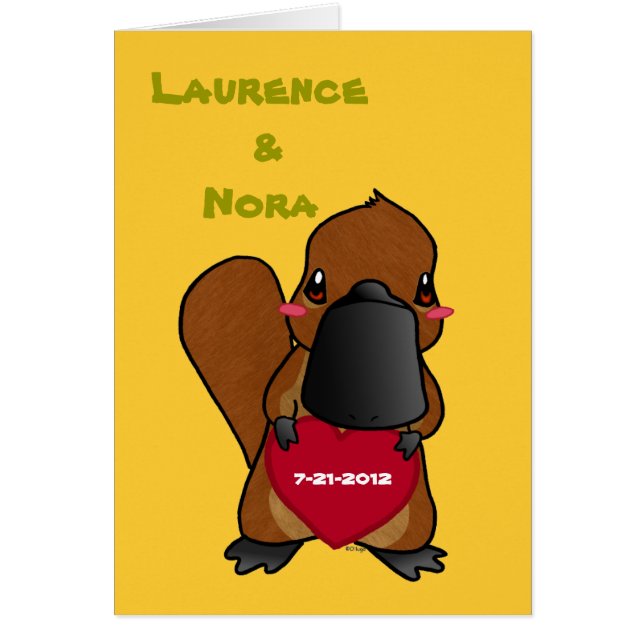 かわいいPlatypus (正面)