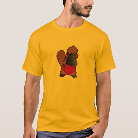かわいいPlatypus Tシャツ (正面)