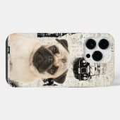 かわいいPug #01電話ケース iPhoneケース (裏面横)