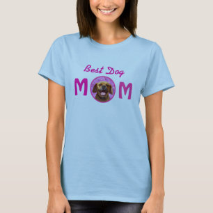 かわいいPuggle犬のお母さん Tシャツ