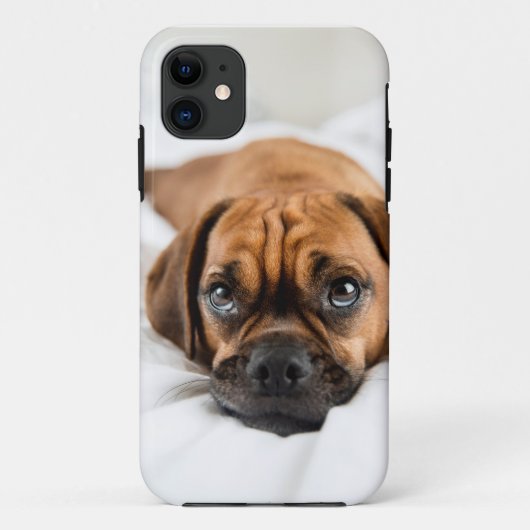 かわいいPuggle犬の例 Case-Mate iPhoneケース (裏面)