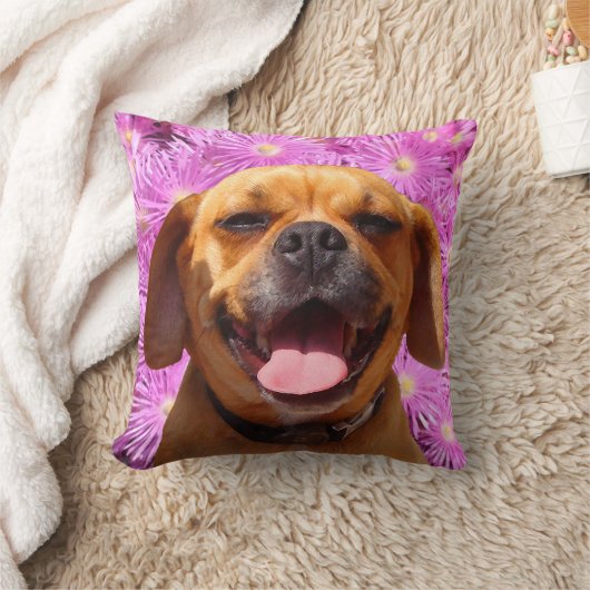 かわいいPuggle クッション (ブランケット)